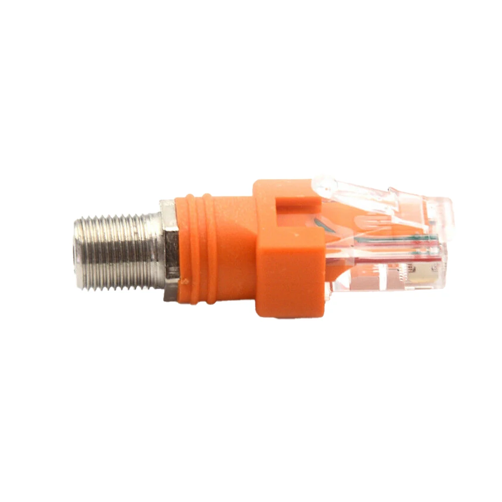 Adattatore accoppiatore coassiale RF femmina a RJ 45 maschio 8 punti RJ 45 a connettore RF F-RJ45 adattatore 44*15*15mm