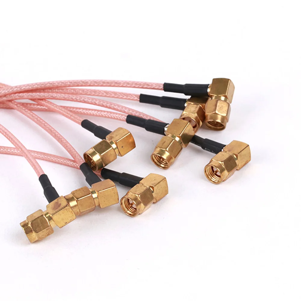 1PC Blue Fakra C Male to SMA Male Right Angle Plug RF Coaxial RG316 Pigtail Car Navigation GPS Antenna Adapter Extension Cable image 5