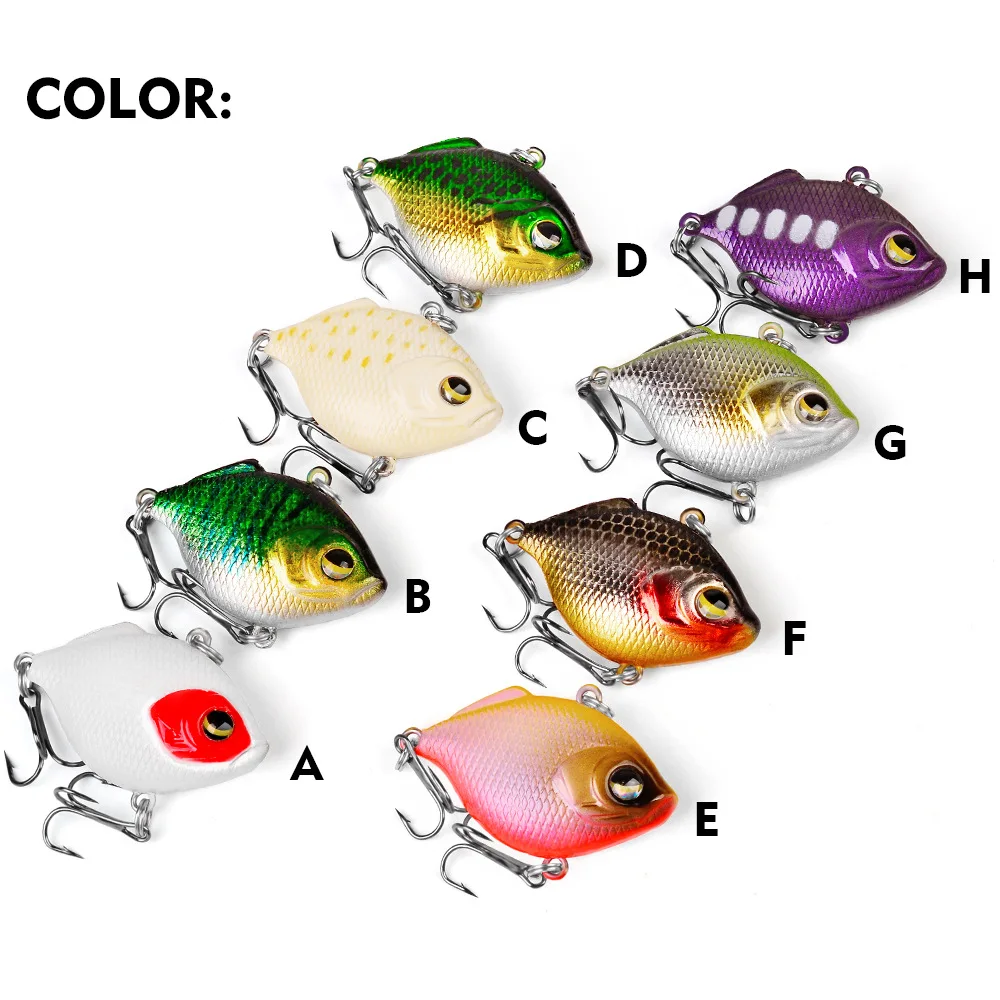 1 PC 4.5cm/8.5g VIB Fishing Lure Hard Pesca Wobbler Crankbait Sinking Isca Artificial Fishing Bait Pike Leurre Winter Baits