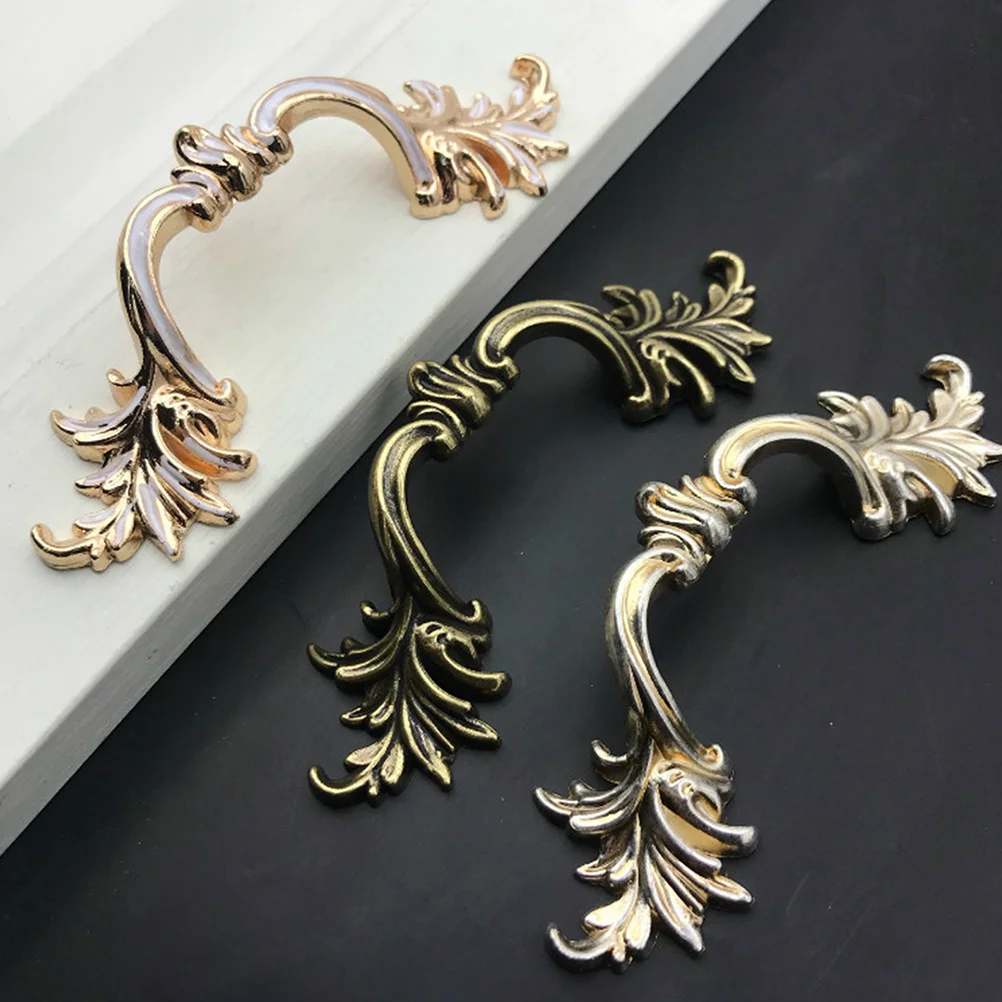 دائم سبائك الزنك مقبض درج النمط الحديث مقبض خزانة أثاث بسيط يسحب مقابض للخزانة ديكور المنزل #5