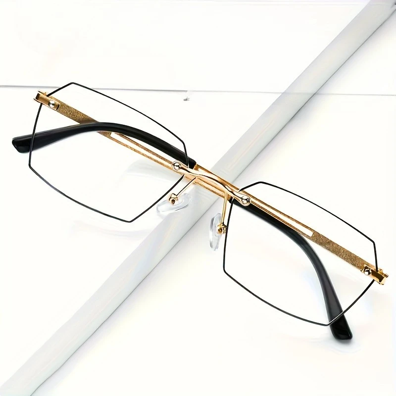 

Модные очки для чтения в деловом стиле, меняющие цвет, с шестиугольной оправой, прочные очки высокой четкости