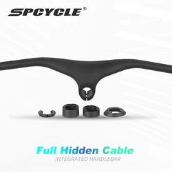 Spcycle HB-08 MTB Carbon Integrated Handlebar Full Hidden Cable XC Trial One-Piece Handlebar