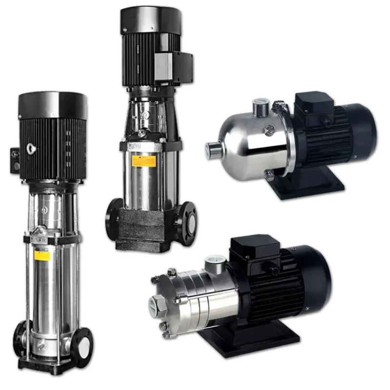 Stainless Steel Vertical Multistage Pipeline Booster Pump High Pressure For RO Water Treatment Purification System