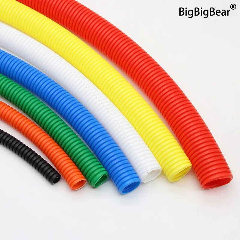 

PP Insulated Corrugated Pipe Plastic Corrugated Pipe Wire Hose Threading Hose Protective Sleeve 7.5mm-34.5mm 1/5/10M