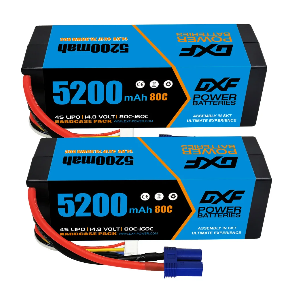 2PCS DXF 2S 3S 4S 6S Lipo-batterij 8400mAh 9200mAh 10000mAh 6500mAh 8000mAh 7000mAh 6200mAh 5200mAh 7.6V 11.1V 15.2V 14.8V 22.2V