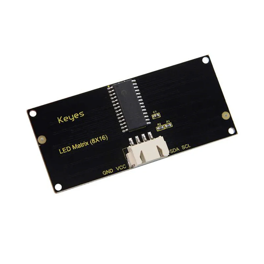 Keyes 8*16 128LEDs LED Matrix Panel Board I2C Communication 3.3-5V AIP1640 chip with HX-2.54 4Pin Cable for Arduino Micro:bit