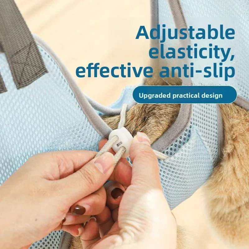 Chat chien toilettage coupe d'ongles anti-rayures morsure sac fixe coupe de bain sac de retenue beauté pour animaux de compagnie hamac suspendu ensemble de fournitures pour animaux de compagnie