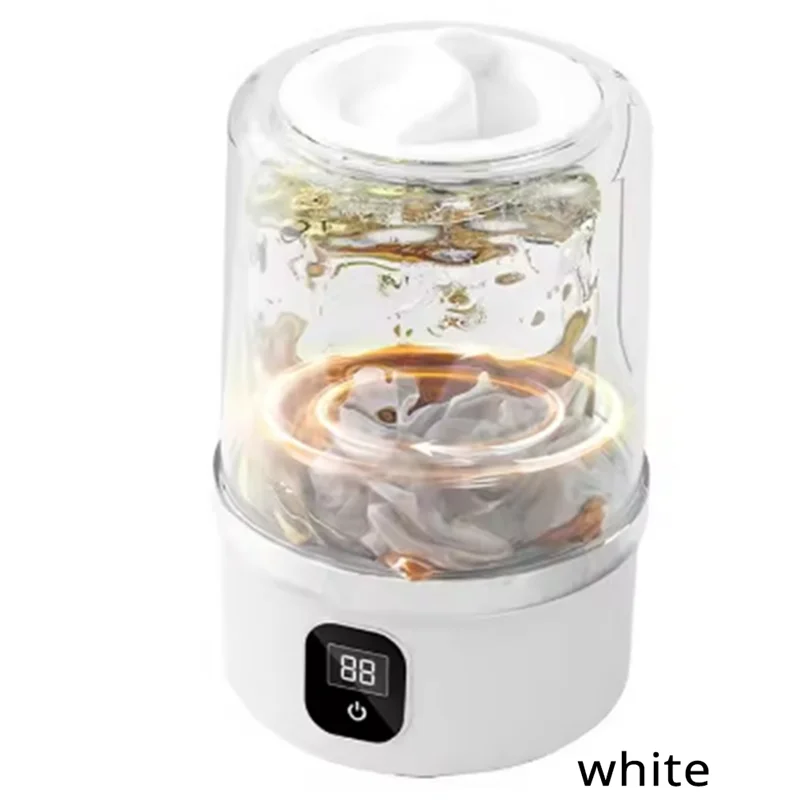 A74E-For Underwear Washing Machine For Baby Clothes Cleaning Rechargeable Laundry Washer Appliance For Towels Green