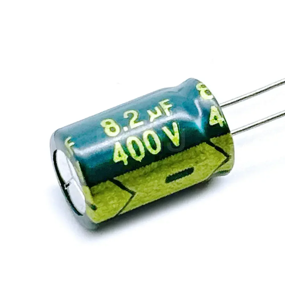 10-20PCS  20PCS Higt quality 400V2.2UF 8*12mm 2.2UF 400V 8*12 Electrolytic capacitor 20%