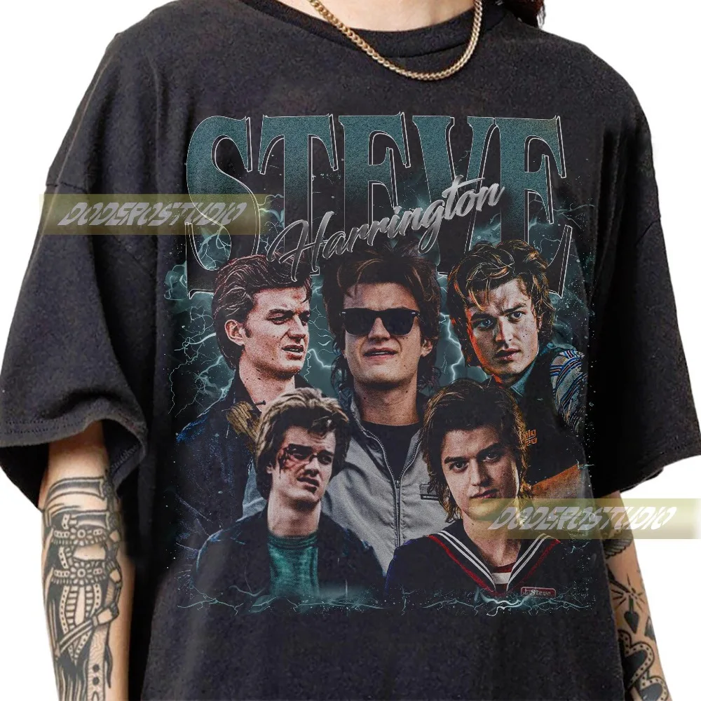 Steve Harrington Retro Shirt T-shirt Summer New Retro Unisex Casual Fashion T-shirt
