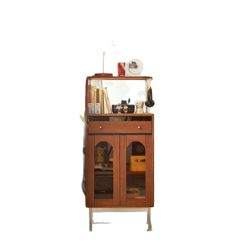 Restaurant solid wood retro, antique lockers, home wall display cabinets