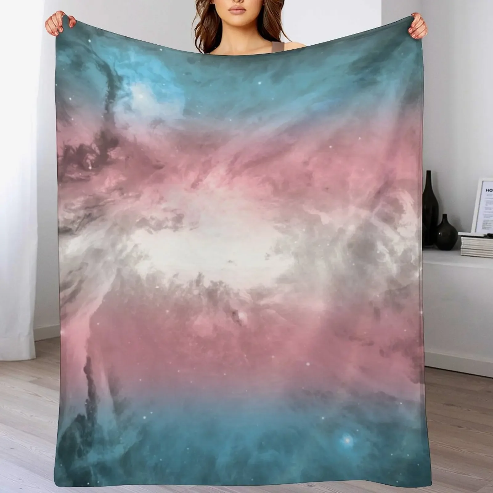 

Transgender Pride Nebula Throw Blanket Hairys For Decorative Sofa for sofa Luxury Thicken Blankets