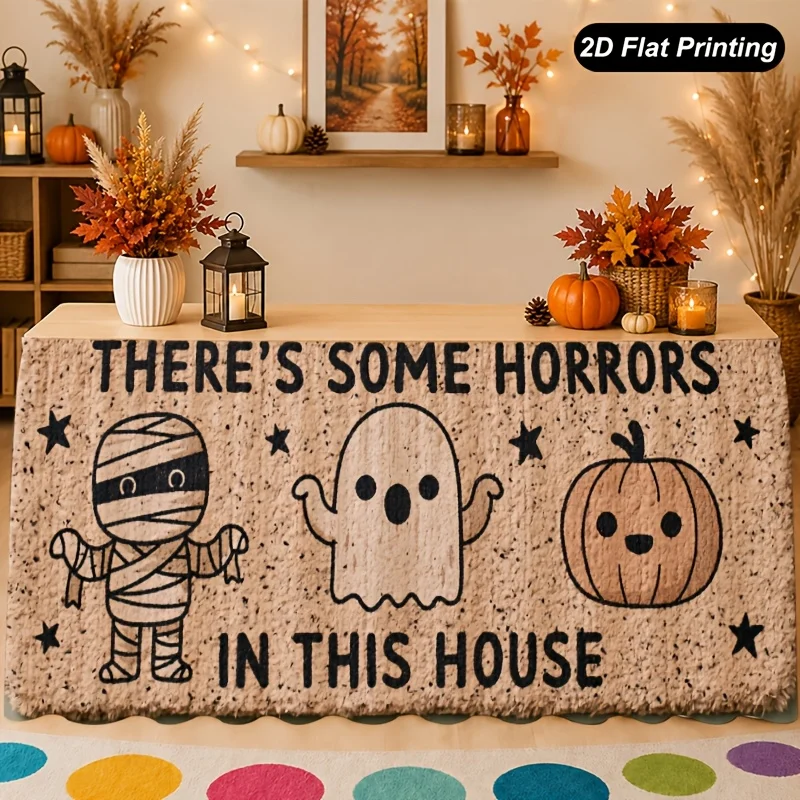 One autumn tablecloth with 