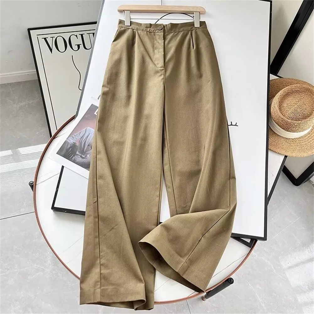 Cos Lris 2024 Spring/Summer Elegance Casual and Minimalist Style Comfortable Wide Leg Straight leg Pants