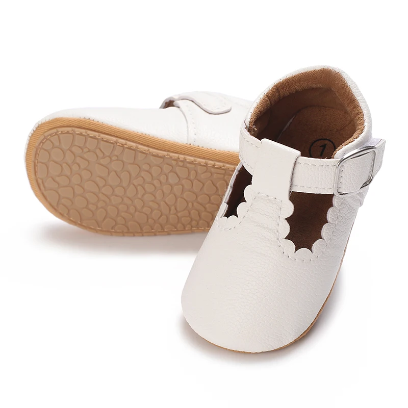 Comfortable Infant First Walkers Casual Crib Shoes Soft Rubber Sole Daily Wear For Newborn Boys Girls 0-18M