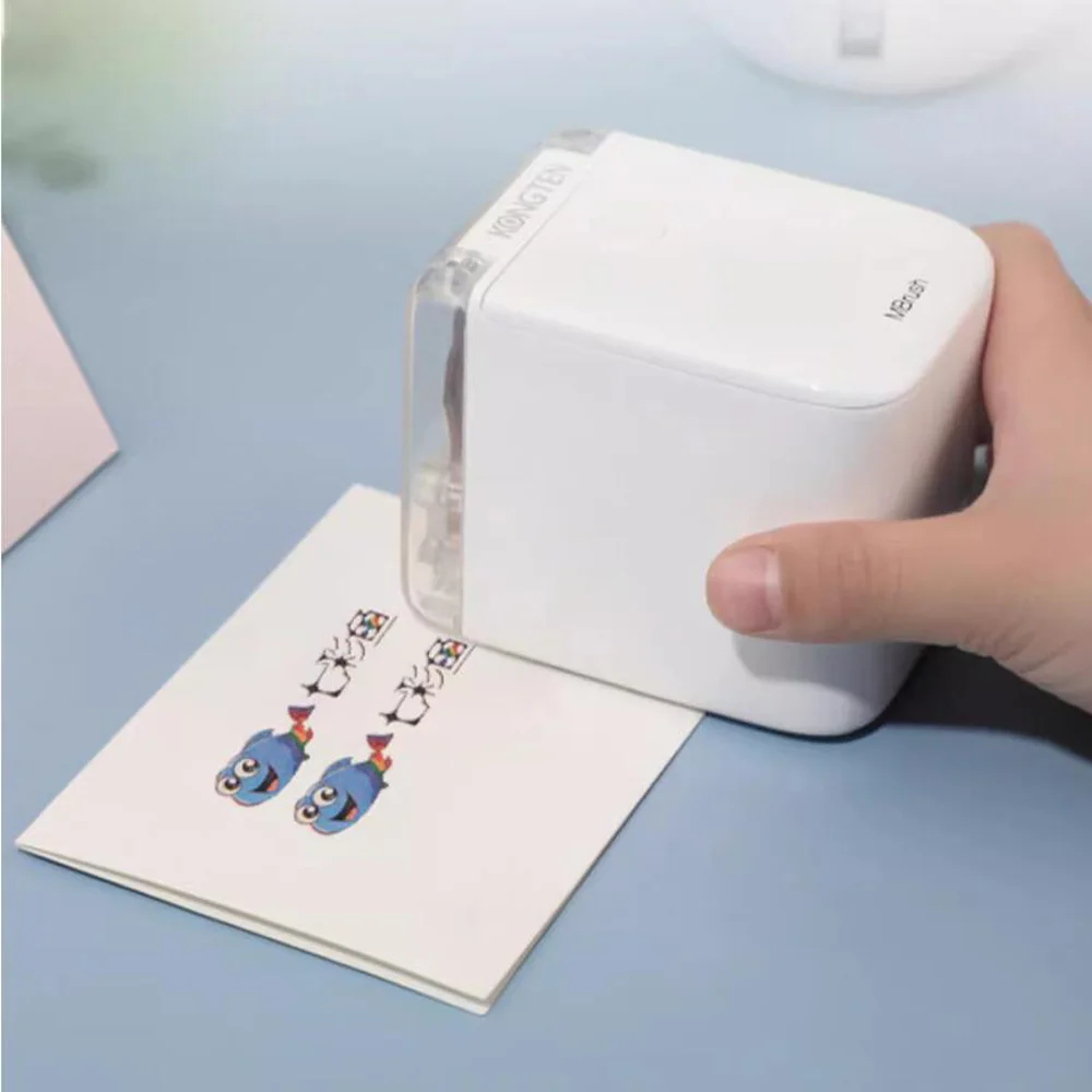 Handheld Color Inkjet Printer, Adequado para Alimentos Pequenos, Café, Mini DIY Labels, Cartões