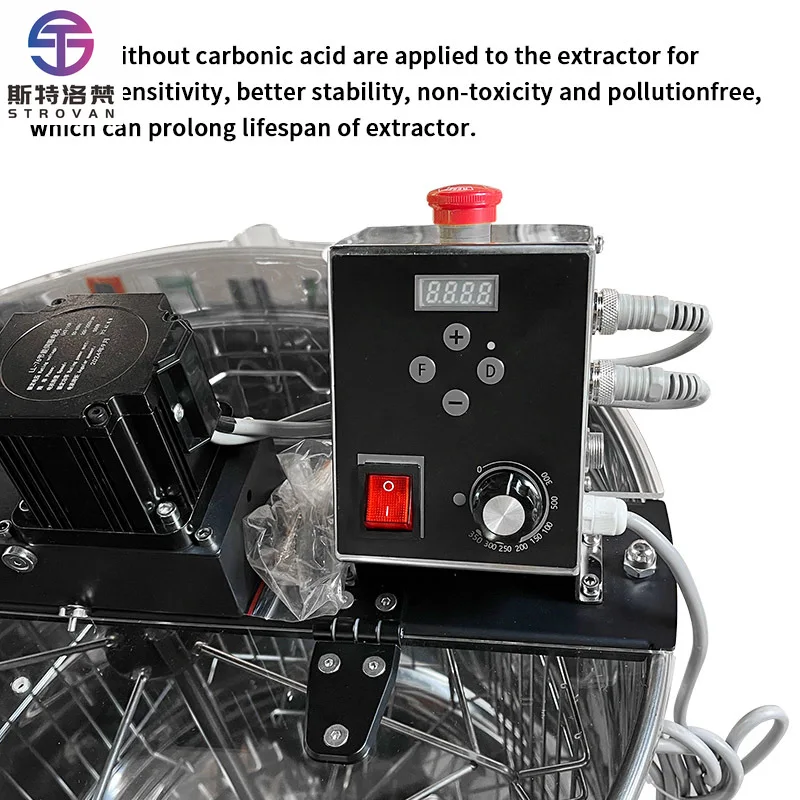 Electric Honey Extractor 2 Frames Beekeeping Equipment Stainless Steel Honey Separator for Apiary Farm Backyard