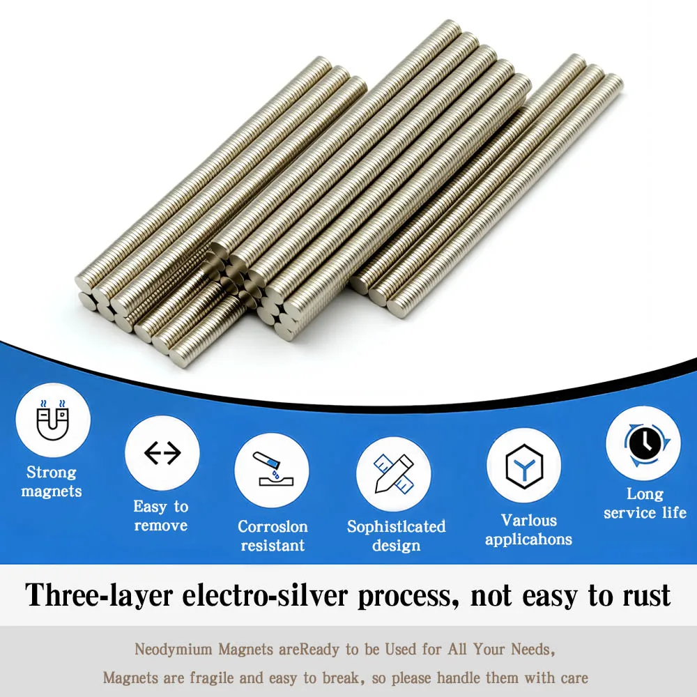 5x1 مللي متر سوبر قوية مغناطيس دائري مغناطيس النيوديميوم ندفيب N35 قوي دائم المغناطيسي imanes مغناطيس الثلاجة
