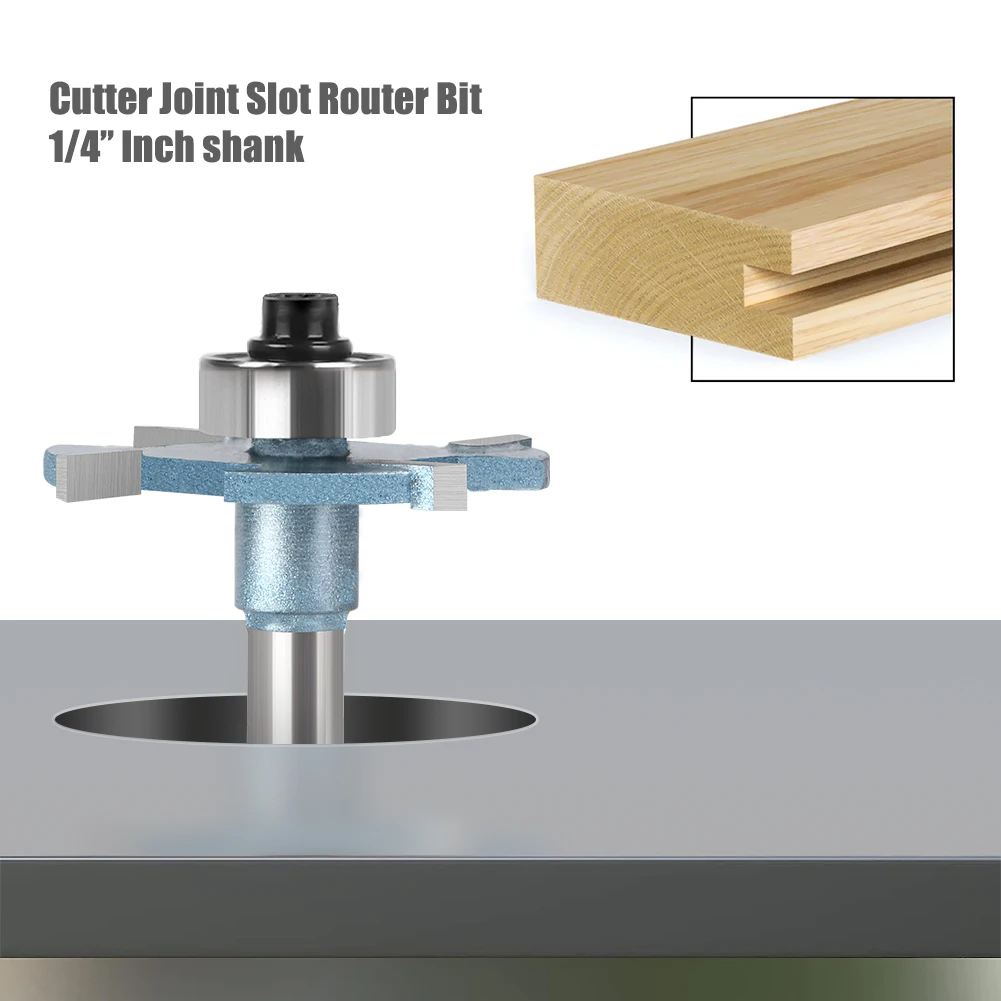 Router di legno 1/4in 6mm Gambo Dritto Fresa Trimmer Pulizia A Filo Trim Angolo Rotondo Cove Box Bit Strumento Fresa Nuovo