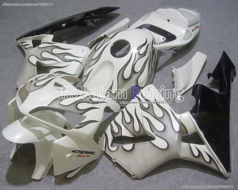 

For Honda 05 06 Fairing CBR600RR F5 2005 2006 600RR CBR600 Gray Flame Motorcycle Bodywork Fairing (Injection molding)