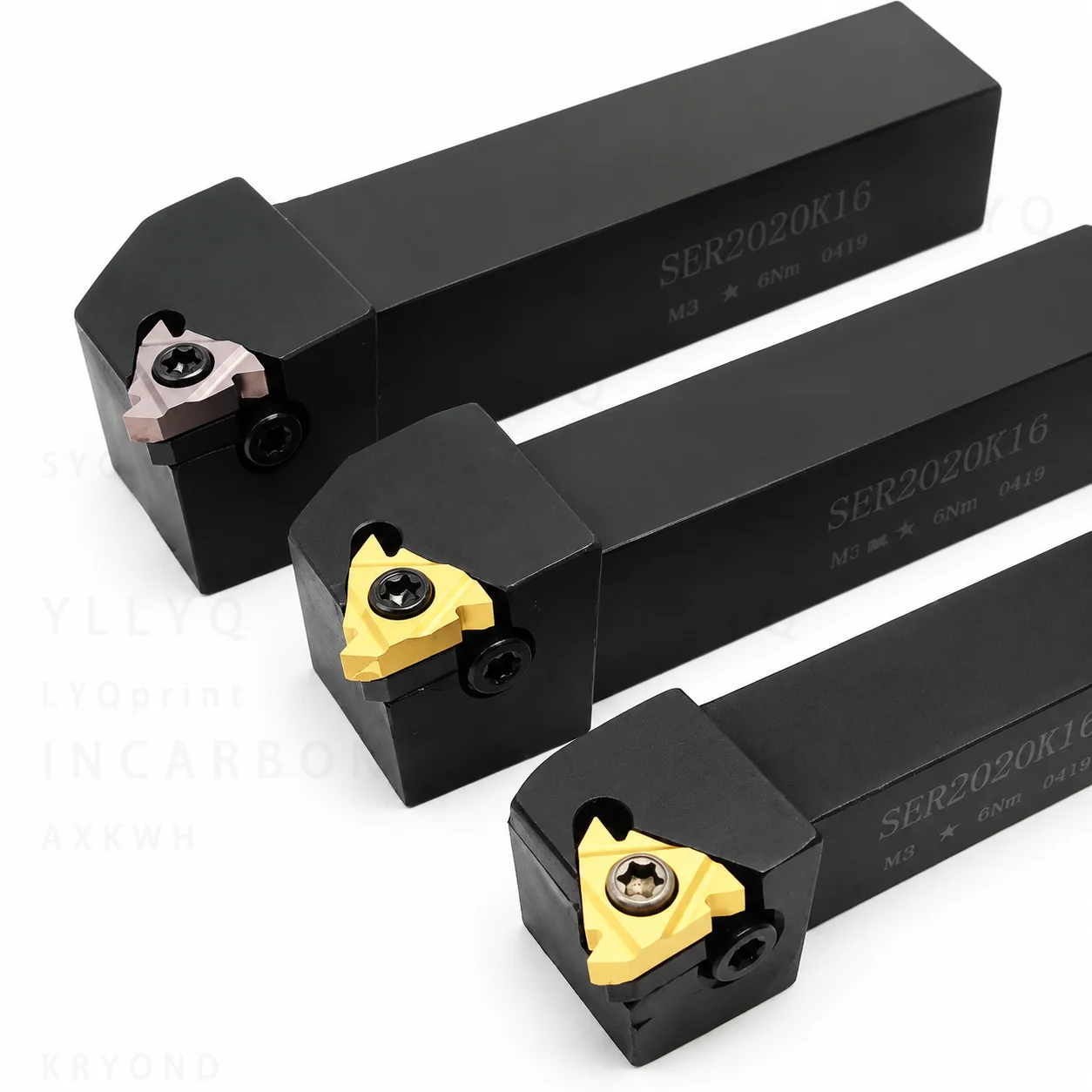 SER1212H16 SER1616H16 SER2020K16 SER2525M16 External Threading Tool Holder with 10PCS MMT16ER Carbide Inserts CNC Lathe