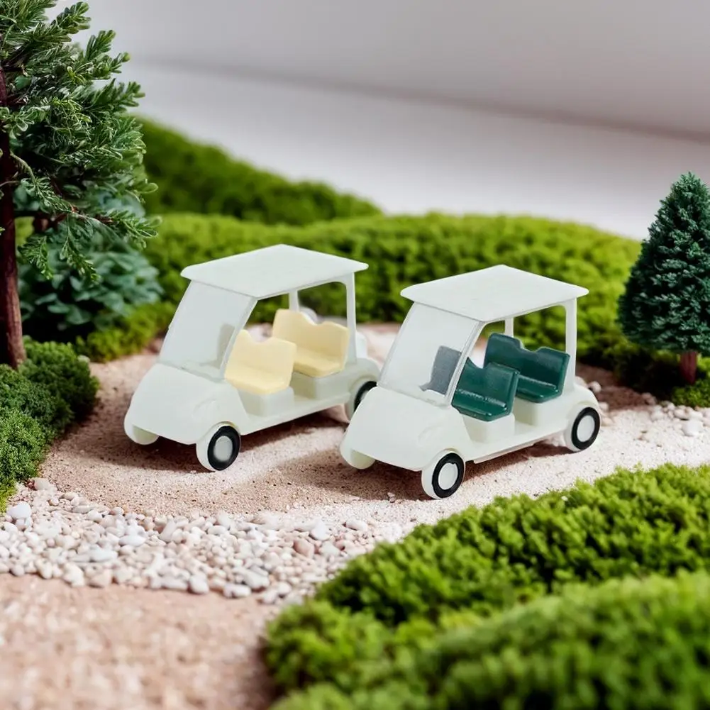 1/150 Ho Scale Model Golf Course Sightseeing Car Model Touring Garden Car Car Shade/lawn Landscape Model Model K8O6