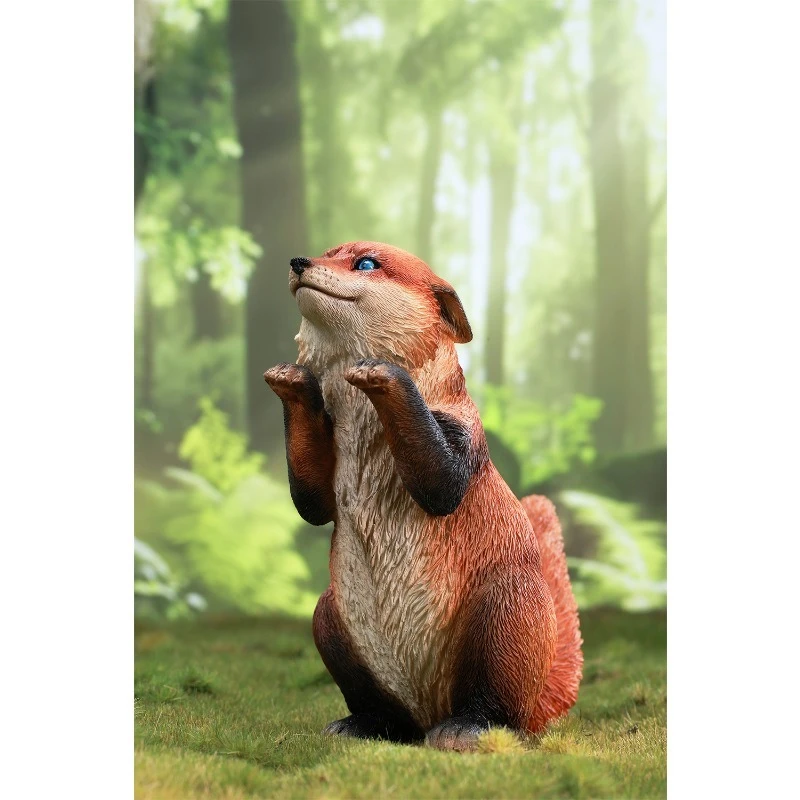 Vorverkauf: Niedliches flauschiges Fuchs-Simulationstiermodell im Maßstab 1:6 für 12-Zoll-Actionfiguren, Figur, Desktop-Ornament-Kollektion