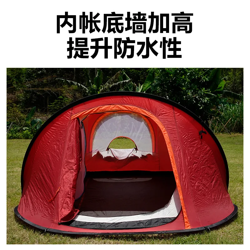 Tenda da esterno portatile automatica a tiro rapido doppia tre tende protezione solare tenda da picnic impermeabile tenda da spiaggia