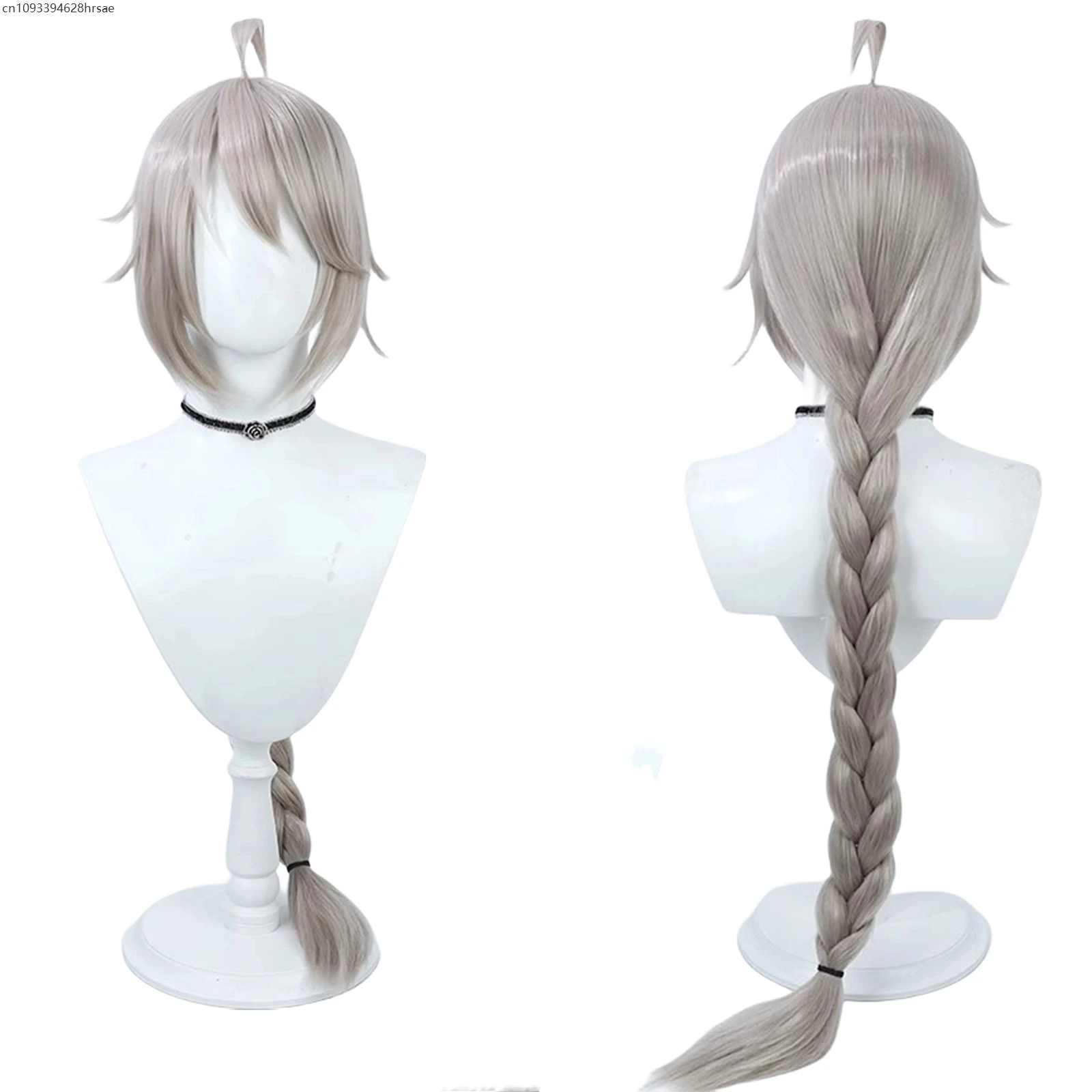 

100cm Blue Wig Cosplay Heat Resistant Synthetic Hair Adult Women Men Halloween Role Play Costume Accessories