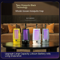 Electric shock mosquito killing lamp, household charging mosquito catching USB photocatalyst mosquito trap lamp, indoor camping