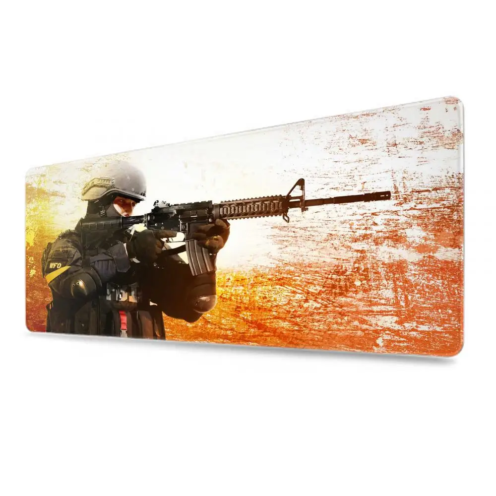 Csgo-alfombrilla de ratón para juegos, alfombrilla antideslizante para teclado, ordenador portátil, alfombra personalizada para