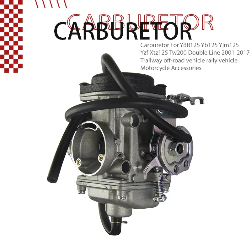 Карбюратор для YBR125 Yb125 Yjm125 Yzf Xtz125 Tw200 Double Line 2001-2017 Trailway внедорожник раллийный автомобиль мотоцикл Acc