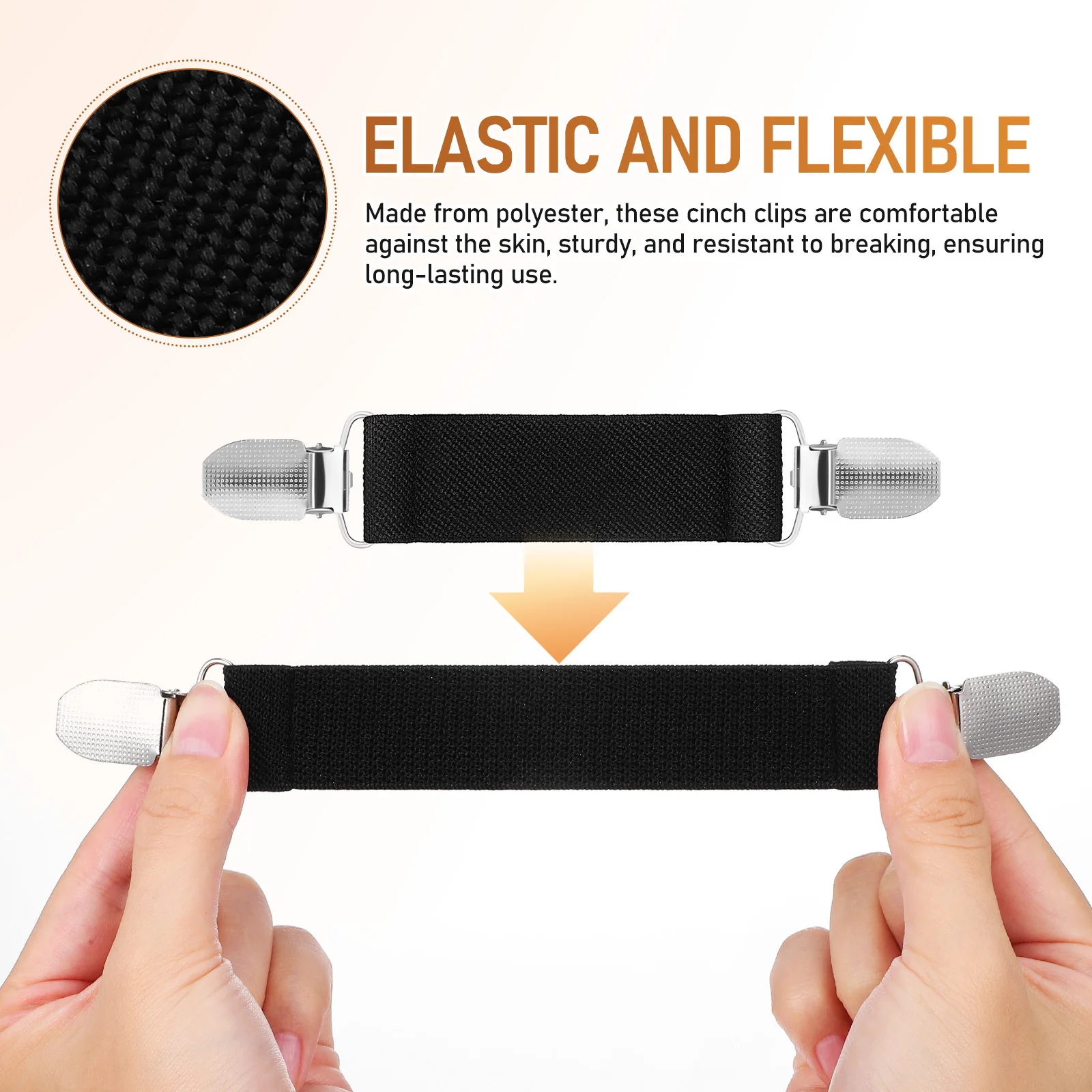 6 قطع ملابس قابلة للتعديل للنساء الخصر حزام الخصر لفساتين كليب شال سترة الملابس مقاطع المشبك مقاطع سترة