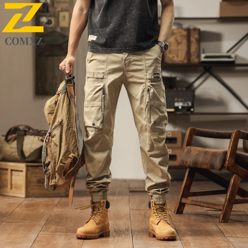 Fashion Cargo Pants 2025 New Men's Autumn Lightweight Loose Fit Casual Trousers Breathable Comfortable Trendy Breathable Pants