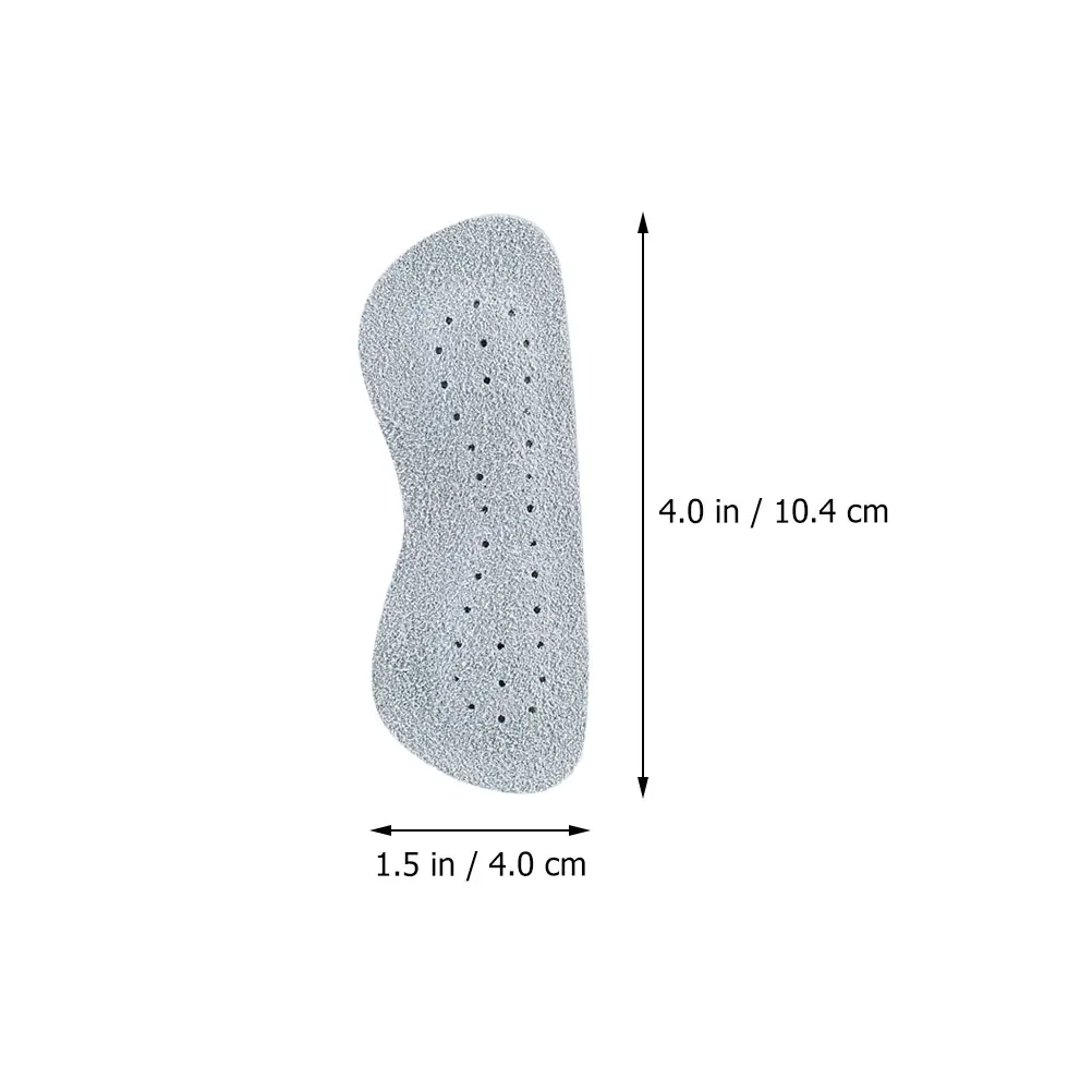 

4 Pairs Anti-wear Heel Pads Durable Cow Latex Sponge Double-sided Tape Foot Care Cushions Non-slip Shoes Accessories