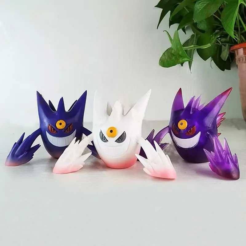 포켓몬 애니메이션 피규어 Gengar 8cm 액션 피규어 장식 애니메이션 주간 모델 인테리어 장식 어린이 주변기기 크리스마스 선물