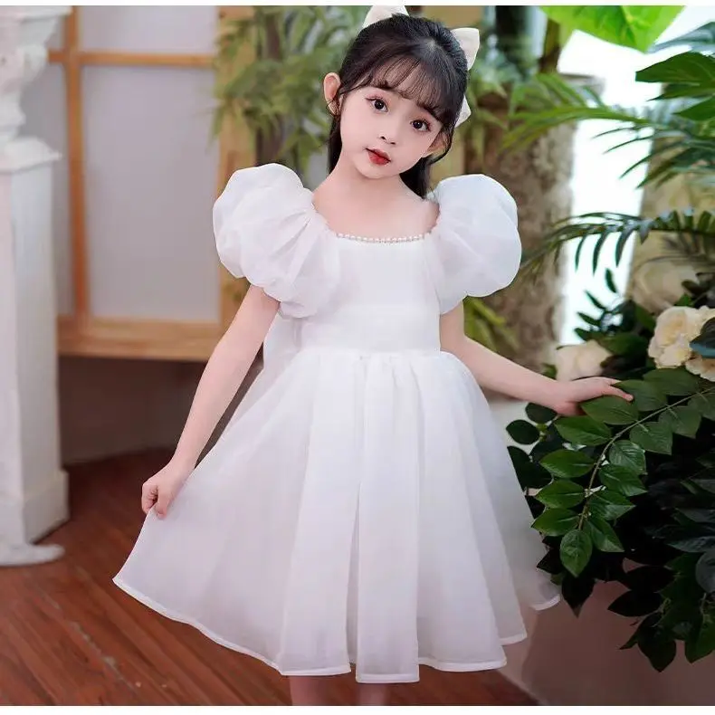 

2024 New Spring summer baby children kids girl Fashion casual cotton TUTU dresses Children's clothes