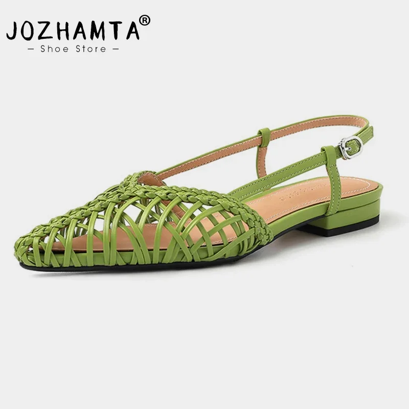 jozhamta-taglia-34-42-sandali-bassi-alla-moda-per-le-donne-scarpe-estive-tessuto-casual-slingback-sexy-punta-a-punta-party-abito-quotidiano