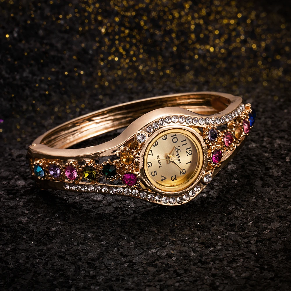 Women Watches Luxury Rhinestone Small Watch Waterproof Dress Diamonds Bracelet Wristwatch Gift for Girlfriend Zegarek Damski