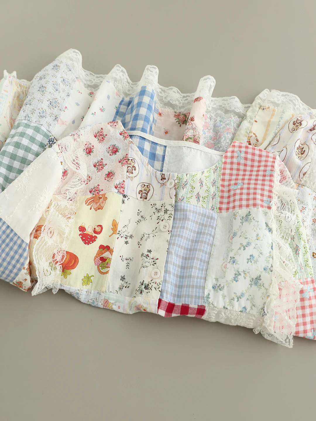 بلوفر Sweet Sle فضفاض مناسب طويل Sve مرقع من الدانتيل للنساء يسمح بمرور الهواء وخفيف الوزن ومريح من القطن... #4