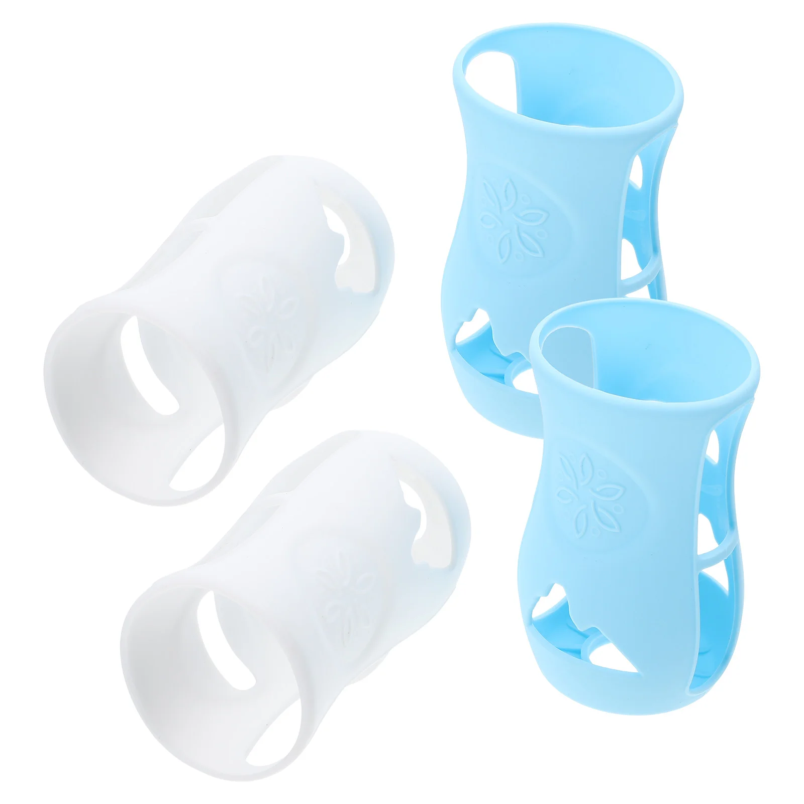 

4 Pcs Baby Bottle Cover Feeding Sleeve Silicone Feeder Nursing Protector Waterbottle Milk