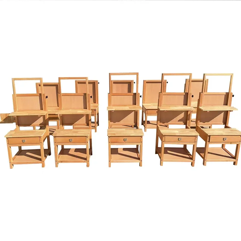 Student Drawing Table Painting Stool Painting Chair