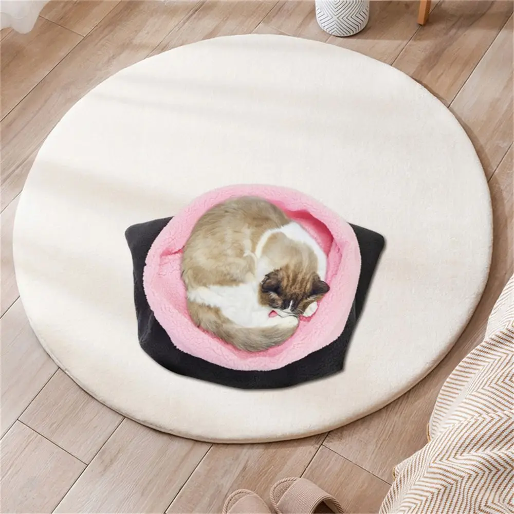 Comfortable Pet Snuggle Sack Cat Sleeping Bag Cotton Thickened Sleeping Bag Nest Winter Washable Cat Bed Cave