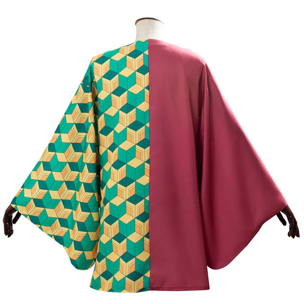 Tomioka Giyuu Cosplay Fantasy Kimono Coat Robe Anime Devil Murderer Costume Disguise Adult Men Roleplay Fantasia Outfits Male