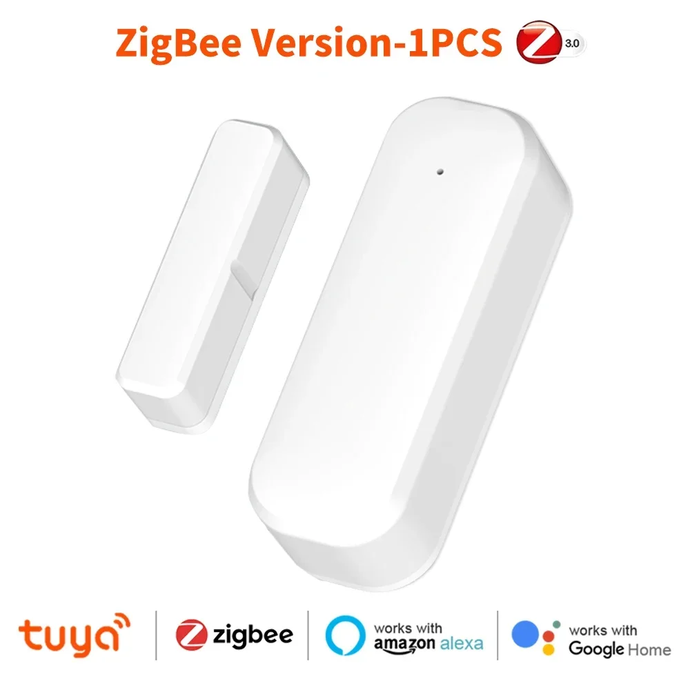 Werk met Tuya Zigbee 3.0 WiFi Smart Door Window Sensor Open Close Detector Home Security Alarm Spraakbesturing Alexa Google Home