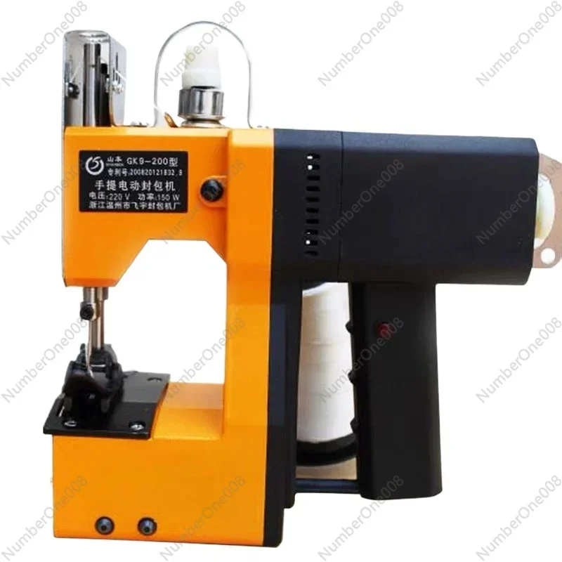 GK9-200 Electric Sewing Machine 210W Portable Automatic Packaging Agriculture Textile Industry Woven Bag Mini Sealing Overlock