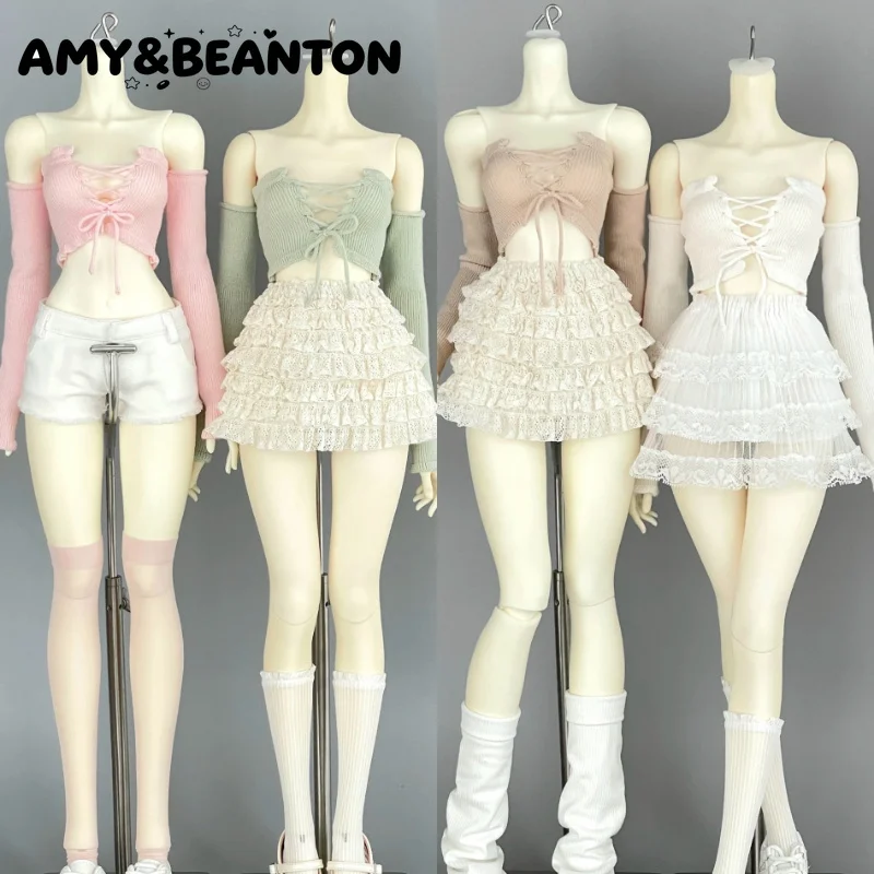 Tie Strap Crop Top BJD 1/3 1/4 Doll Clothes Japanese Lolita Style Handmade Doll Outfit For 1/3 1/4 BJD Dolls Replacement Costume