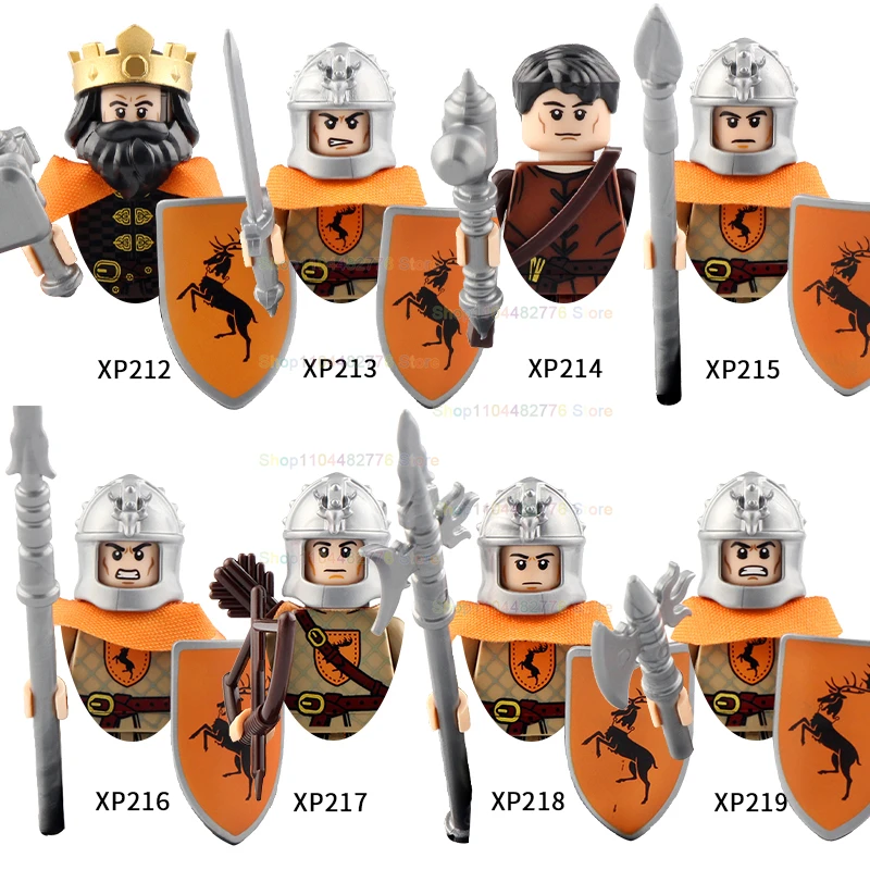BR881 Valle medievali Kinghts Esercito Cavaliere nano action figure Ailin Guardia Elfi Orchi Soldati Guerrieri Building Blocks Giocattoli fai da te