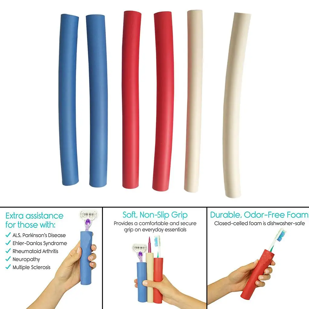 6-Pack Foam Tubing Provides Wider, Larger Grip Pipe Tool Foam Tube Grip