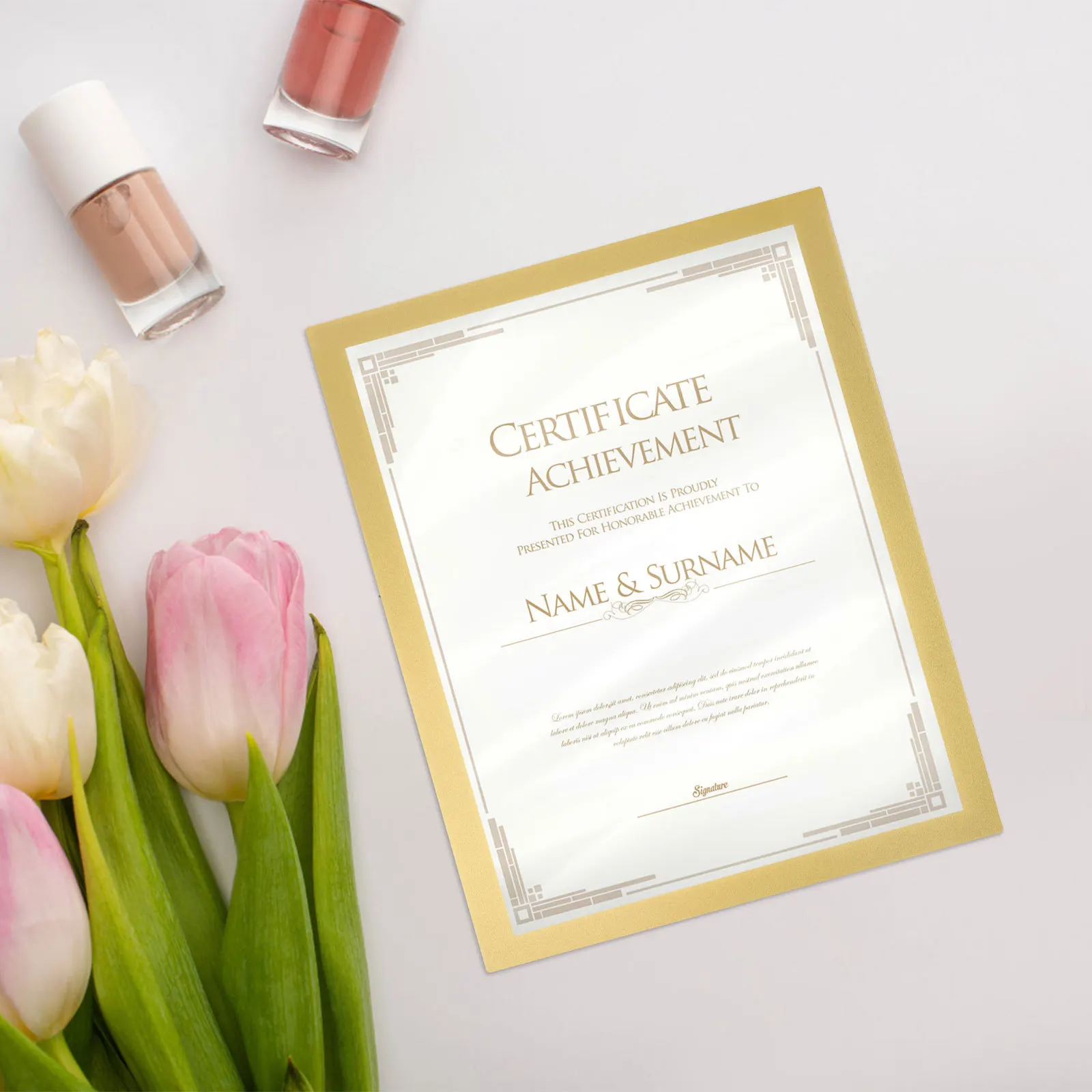 

PVC Golden Magnetic Photo Frame A3 Size Home Office Decoration Simple Structure Portable Easy to Use A3 Photo Frame